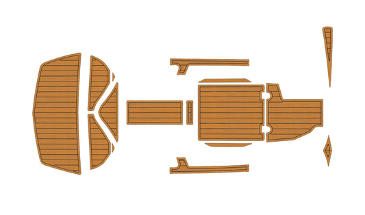 2012-2018 TIGE Z1 Cockpit Swim Platform 1/4"6mm EVA foam Faux teak mat floor