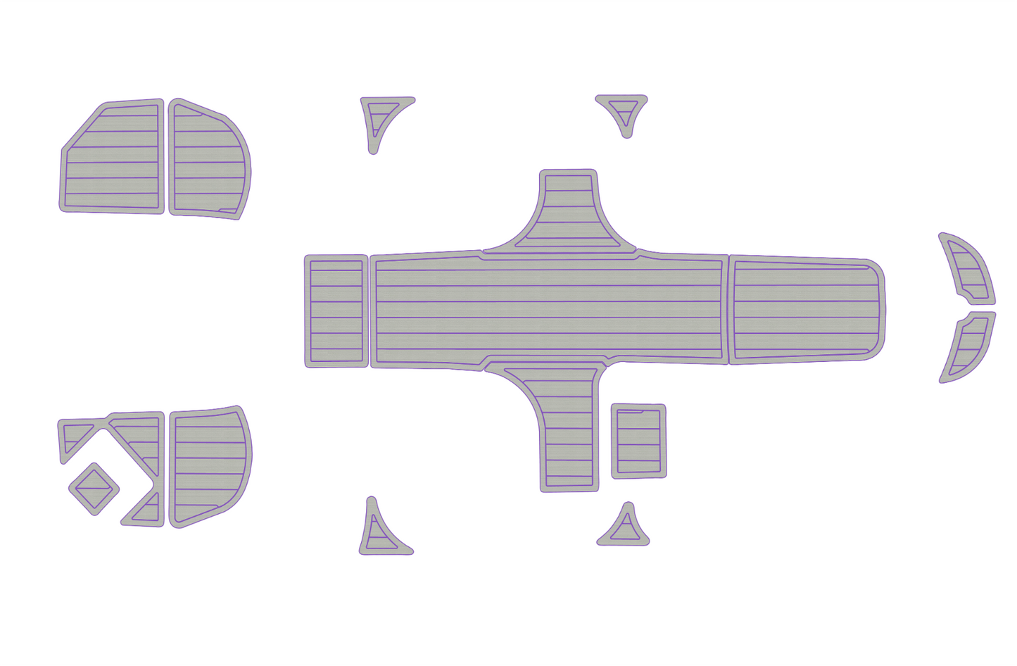 2013-2022 bayliner element E16 Cockpit swim platform 1/4" 6mm EVA foam floor