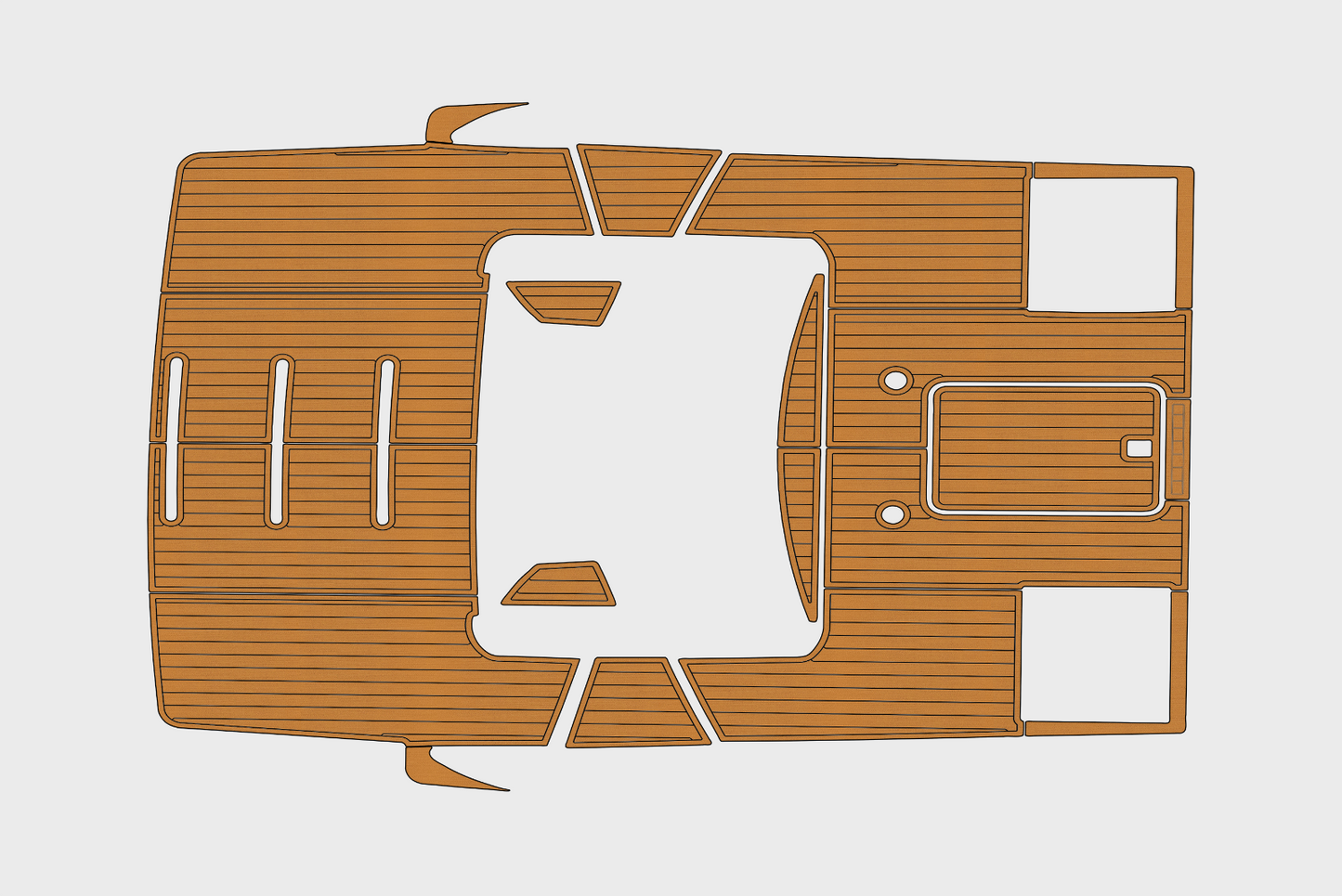 2017-2021 Tiara 44 Coupe Cockpit Swim platform 1/4"6mm EVA Foam faux mat floor