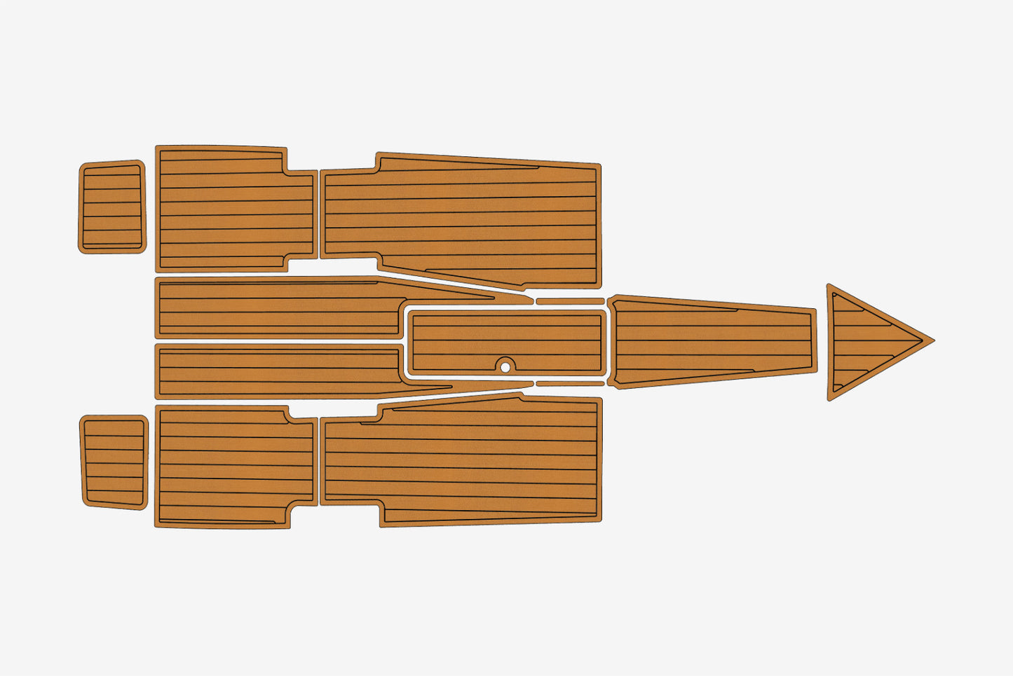 2008 Eliminator 23 Marine teak deck EVA Foam Boat flooring