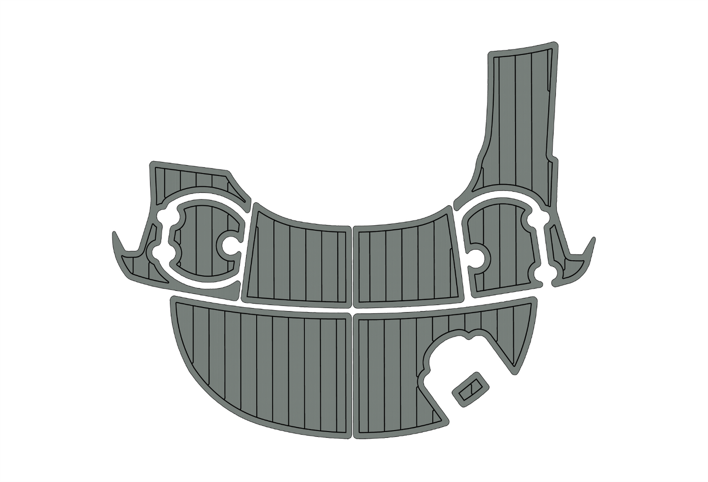 2011-2018 Monterey 204 FS BR Swim platform 1/4"6mm EVA Foam faux floor