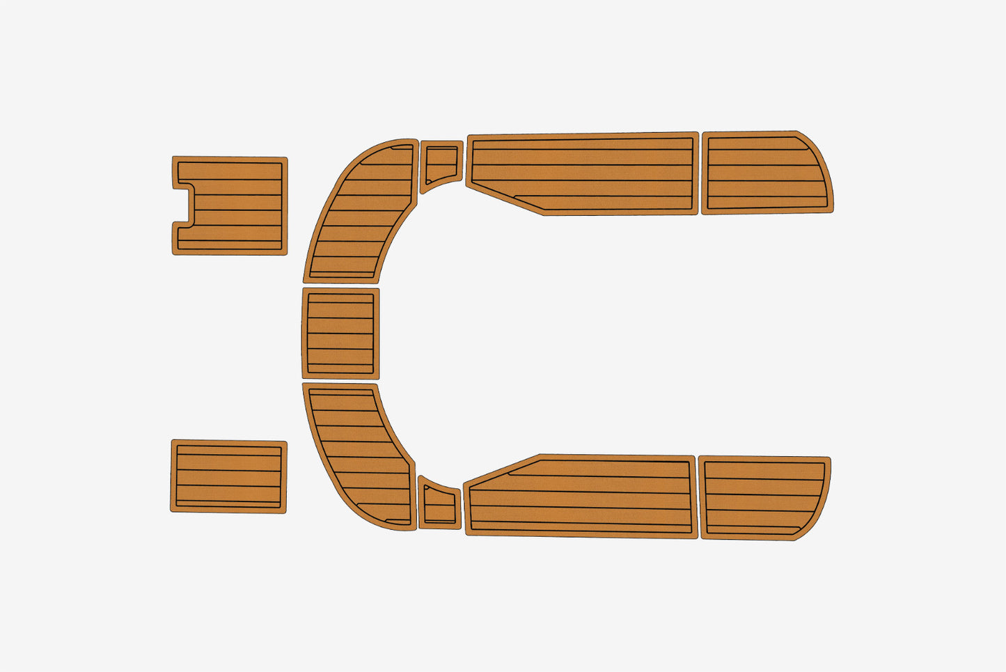 2001 Beneteau 46 Oceanus Anti-slip mat Custom EVA teak marine deck flooring