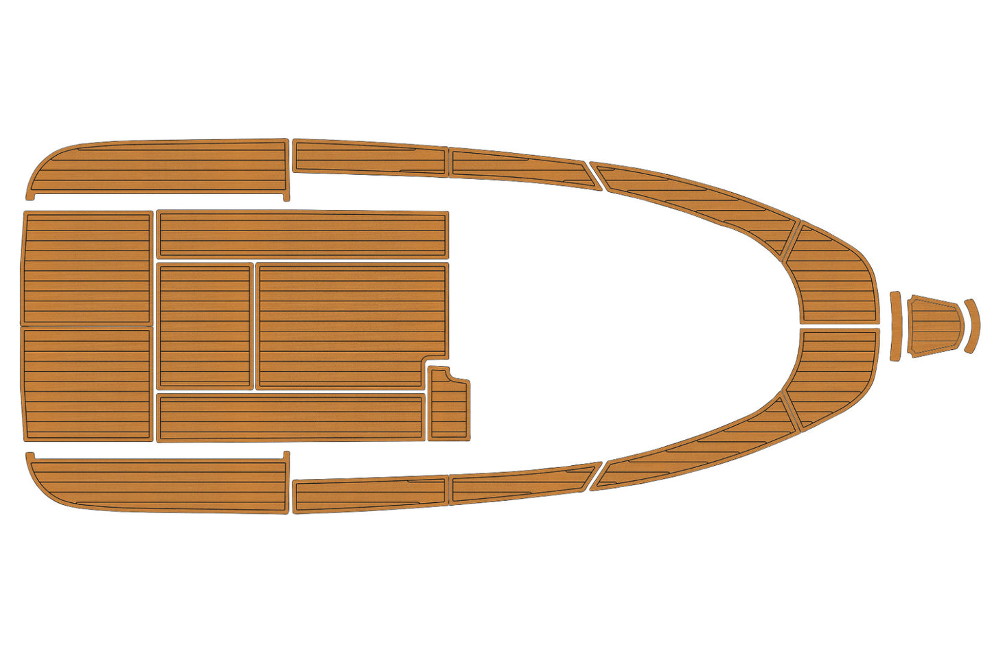 2000-2009 Aquador 25 WA Cockpit Swim platform bow 1/4"6mm EVA foam faux floor
