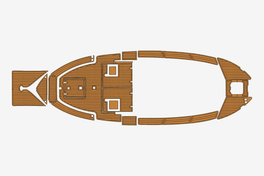 1988 Capeador 53 Marine teak deck EVA Foam Boat flooring
