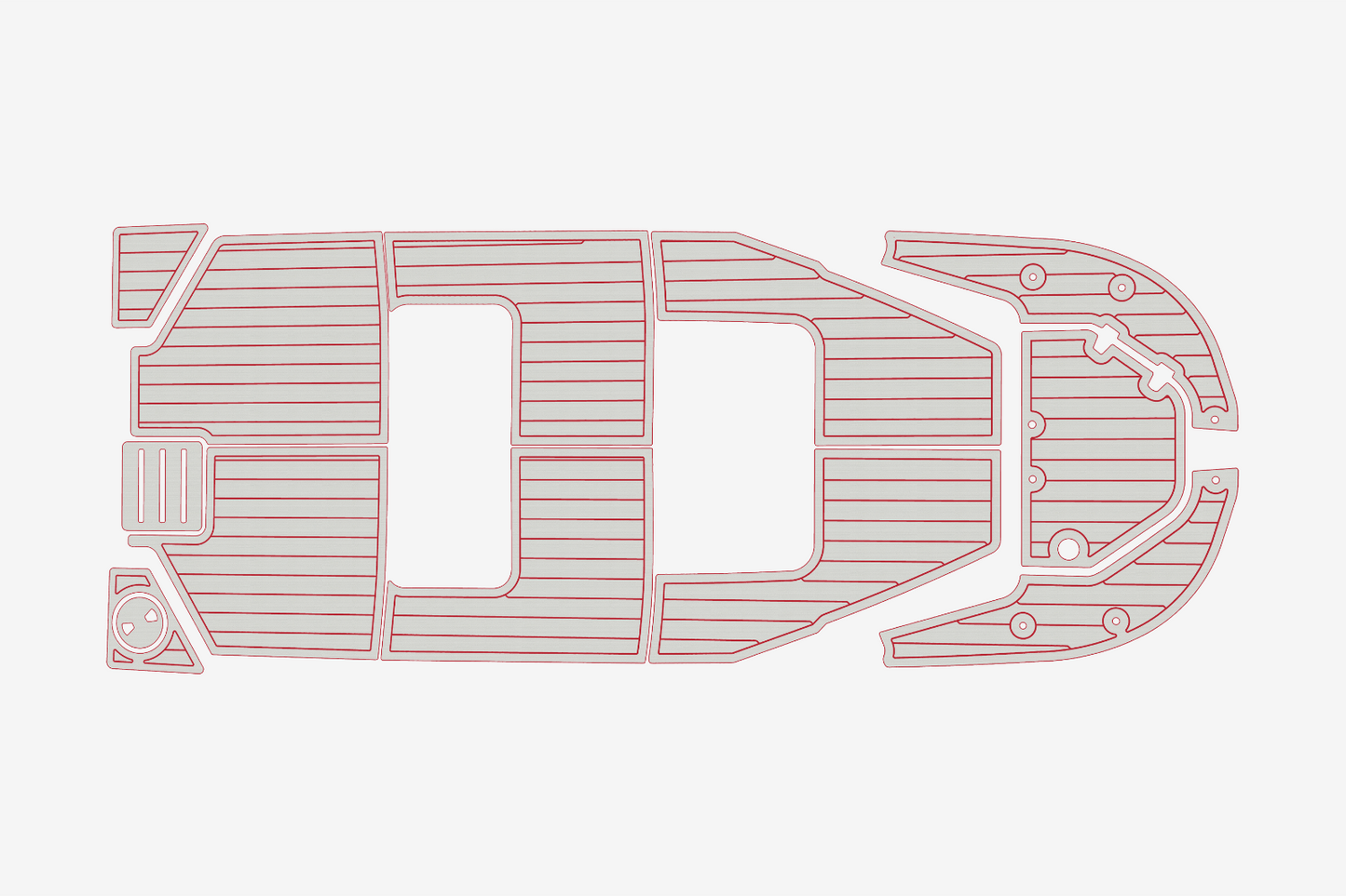 2021 Boston Whaler 150 Montauk Anti-slip Custom EVA marine deck flooring