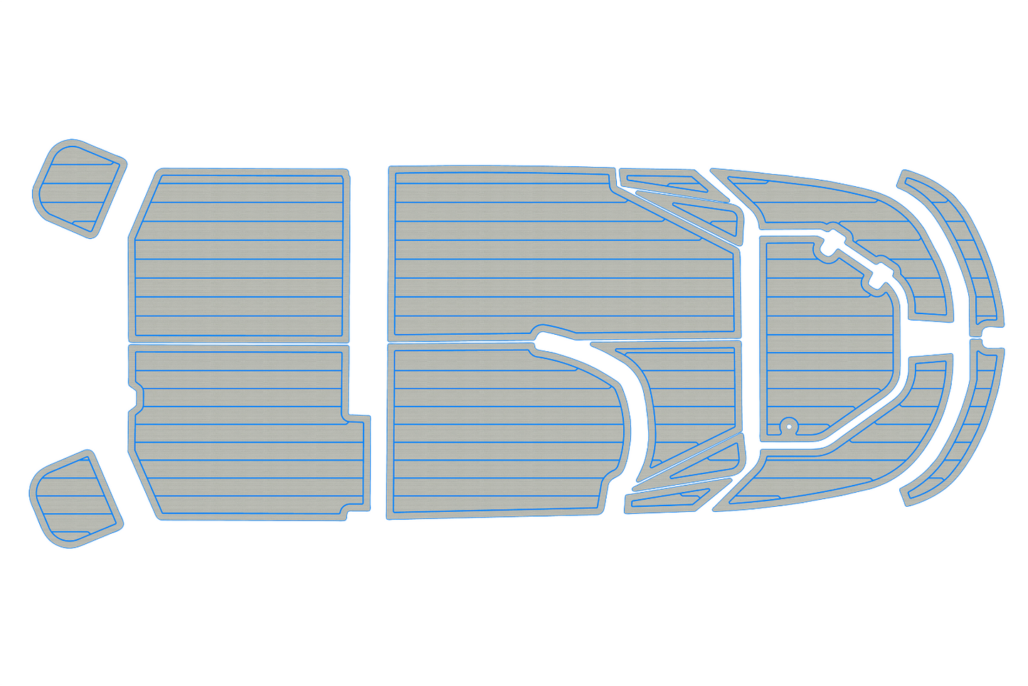 2020-2024 Boston Whaler 130 SS Cockpit 1/4"6mm EVA foam floor