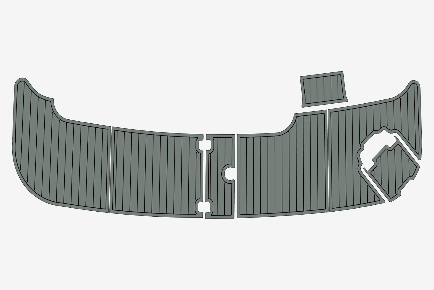 2002-2003 Carver 410 Sport Sedan Cockpit Swim platform 1/4"6mm EVA Foam floor