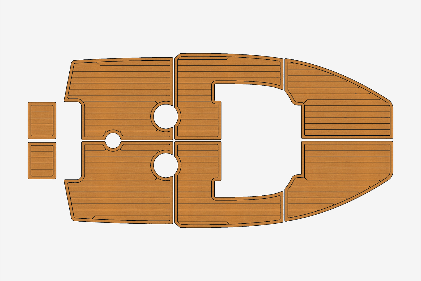 Dubhe Arena 500 Open Marine teak deck EVA Foam Boat flooring