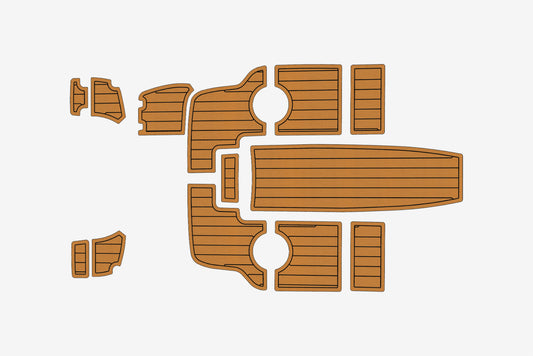2017-2019 AMT 190 HT Cockpit Swim platform 1/4" 6mm EVA Teak deck floor
