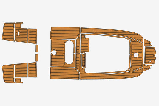 2011 Quicksilver 675 Open Marine teak deck EVA Foam Boat flooring