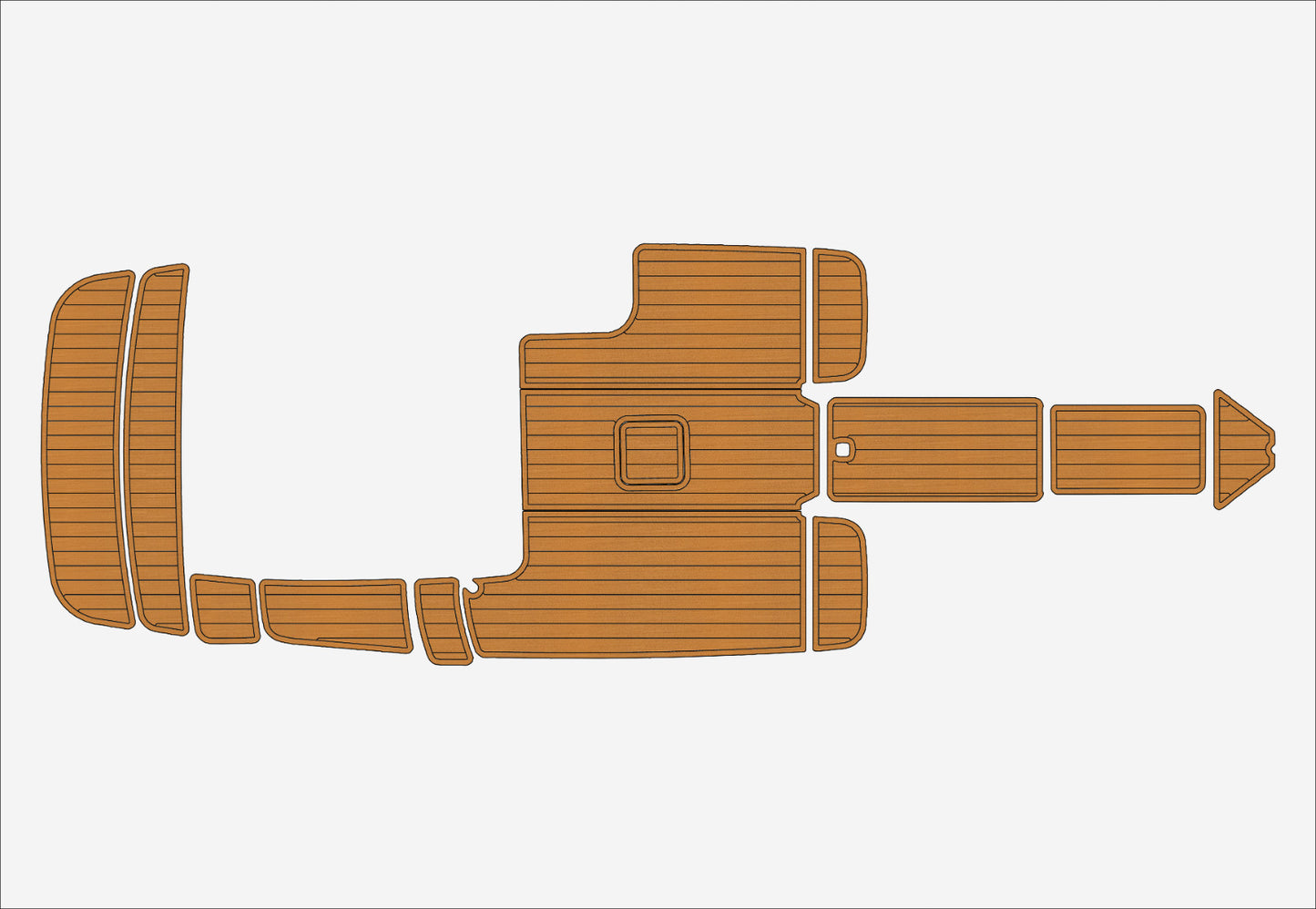2008- 2010 cobalt 222 Cockpit Swim platform bow 1/4"6mm EVA foam faux mat floor