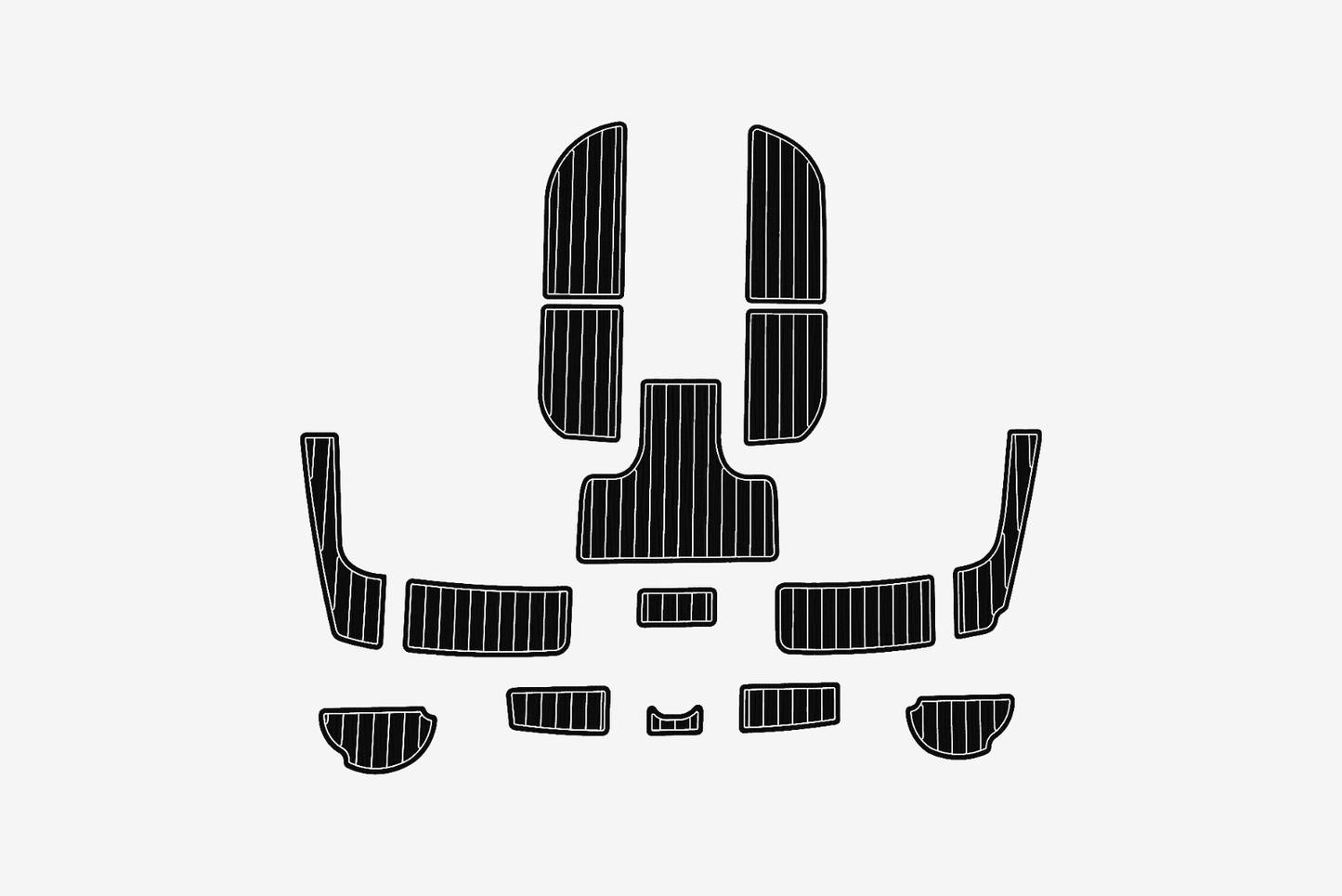 2008 Hunter 42 Cockpit Swim platform 1/4"6mm EVA Foam floor