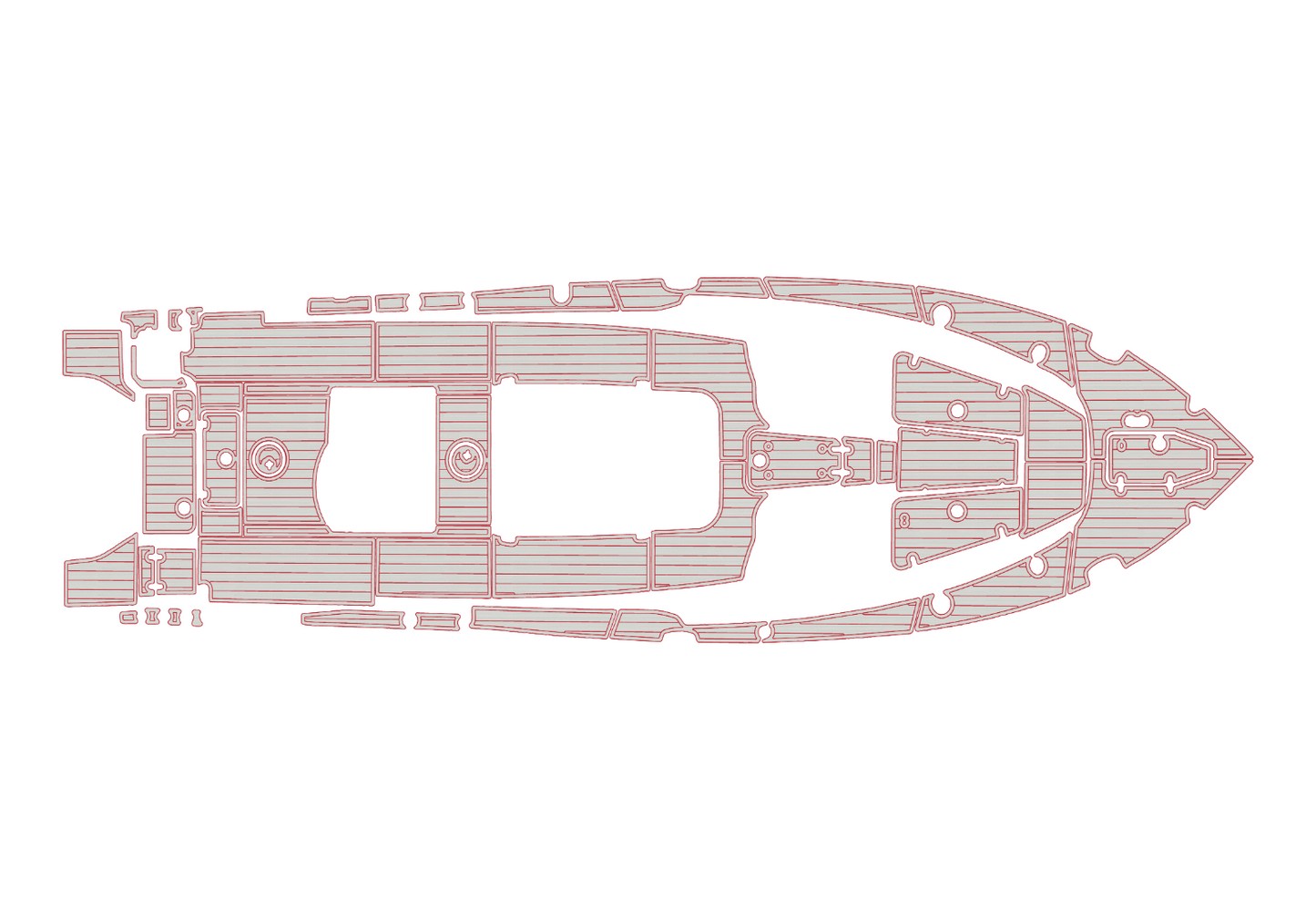 2021-2023 Sea Hunt Game Fish 30 Cockpit Swim platform bow 1/4"6mm EVA Foam floor
