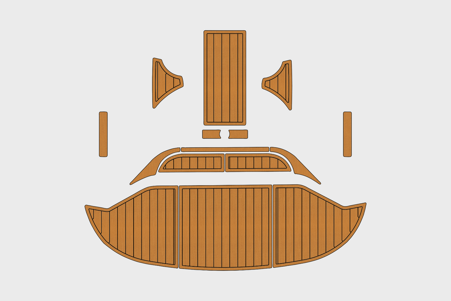 2015-2023 Regal 2800 Bowrider Swim platform 1/4"6mm EVA foam faux teak floor