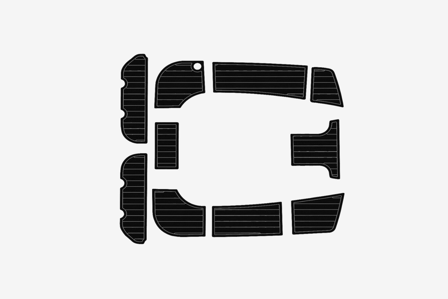 2004-2009 Hunter 38 Cockpit Swim platform 1/4"6mm EVA Foam faux floor