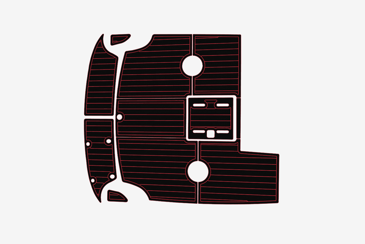 1998-2000 Cobalt 253 Cockpit Swim platform 1/4"6mm EVA Foam carpet marine floor