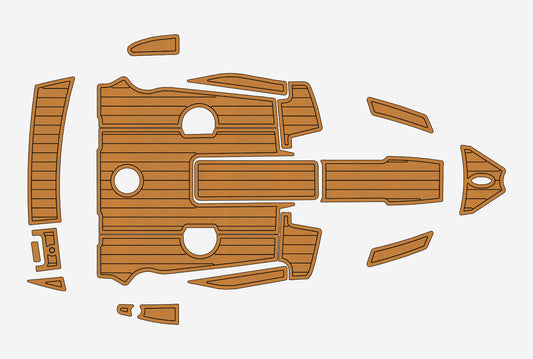 2005 Larson Senza 186 Cockpit Swim platform Pads 1/4" 6mm EVA Faux Teak