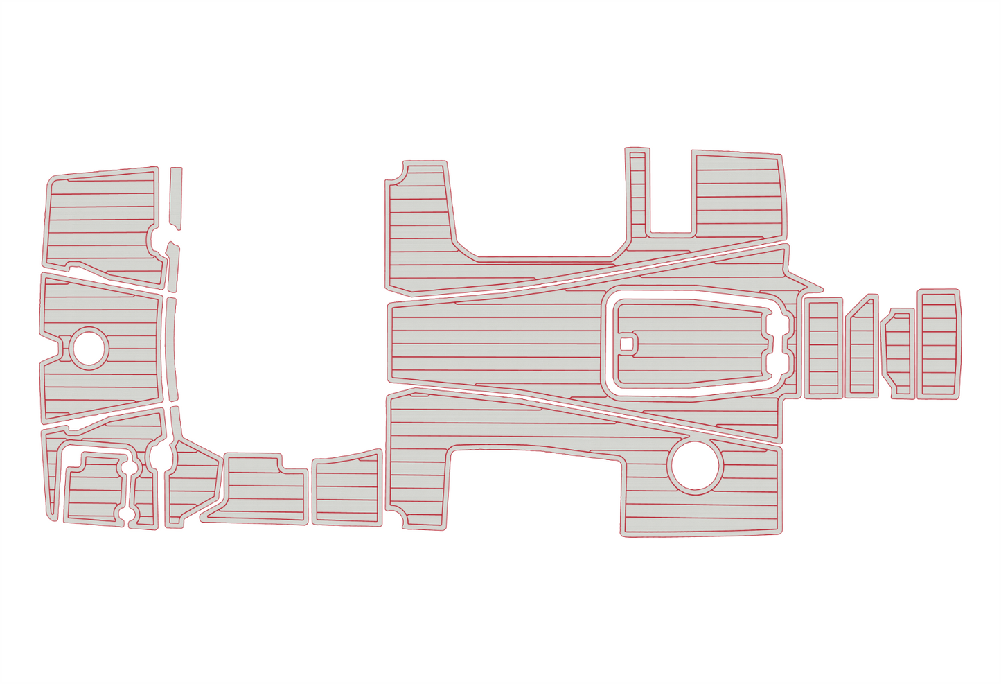 2016-2018 Monterey 278 ssc Cockpit Swim platform 1/4"6mm EVA Foam floor