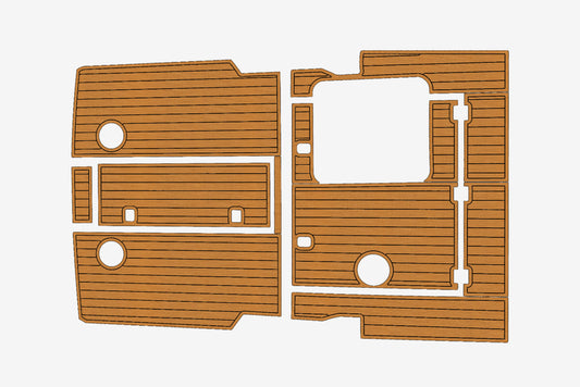 2003-2004 Albemarle 268 Express Fisherman Cockpit Pads 1/4" 6mm EVA deck floor