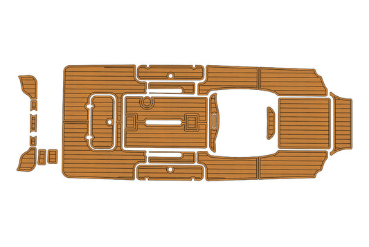 2006 Glasstream 328 SCX Anti-slip mat Custom EVA faux teak marine deck flooring