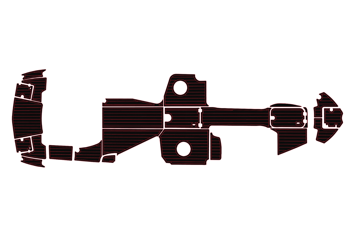 2008-2018 Chparral 284 sunesta Cockpit Swim platform 1/4" 6mm EVA faux Floor