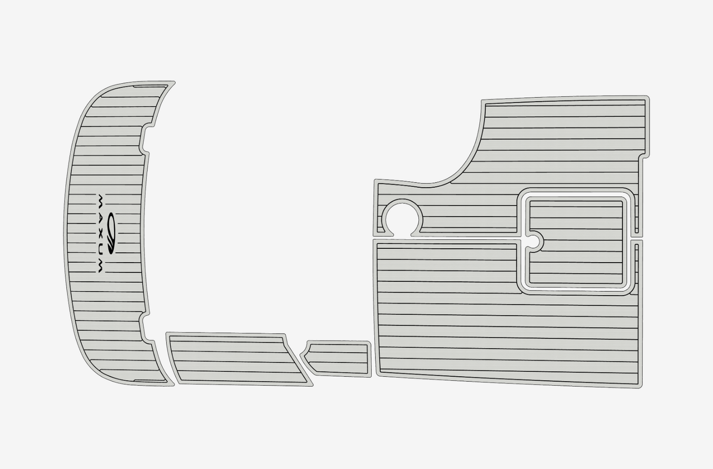 2004 Maxum 2400 SR3 Reva.A EVA foam faux teak decking marine mat floor