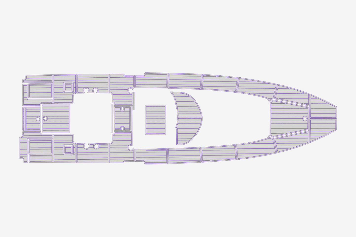 2022 Contender 39 FA Cockpit 1/4"6mm EVA Foam carpet marine faux mat floor