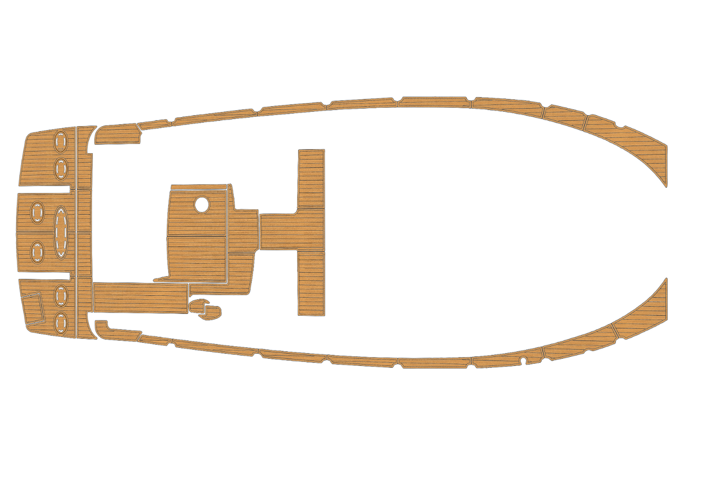 2009-2015 searay 280 sundeck Cockpit Swim platform 1/4"6mm EVA Faux foam floor