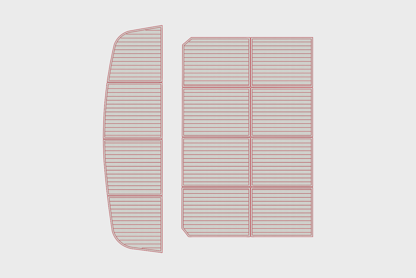 1999 Navigator 53 Classic Cockpit Swim platform 1/4"6mm EVA Foam faux mat floor