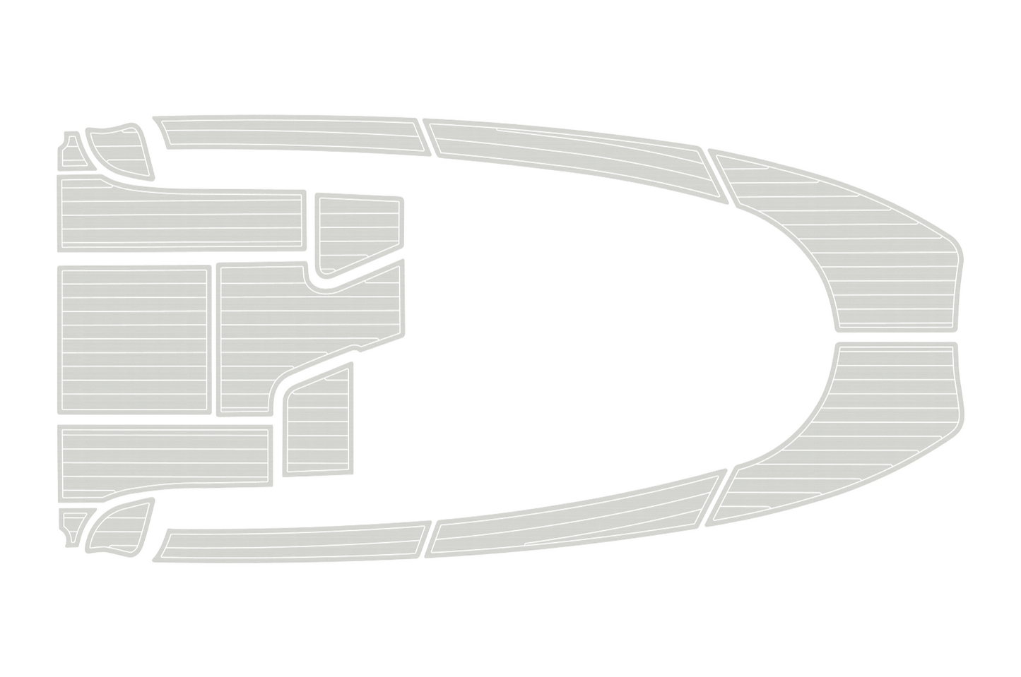 2004-2009 Aquador 23 WA Cockpit Swim platform bow 1/4"6mm EVA foam faux floor