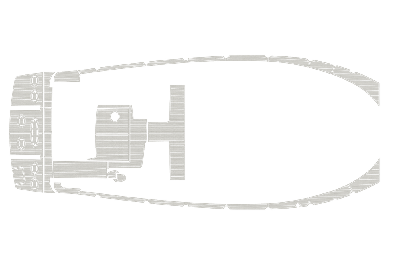 2009-2015 searay 280 sundeck Cockpit Swim platform 1/4"6mm EVA Faux foam floor