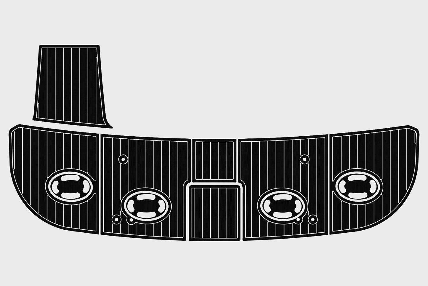 1998-1999 Sea Ray 480 Sedan Bridge Swim platform 1/4"6mm EVA Foam FAUX floor