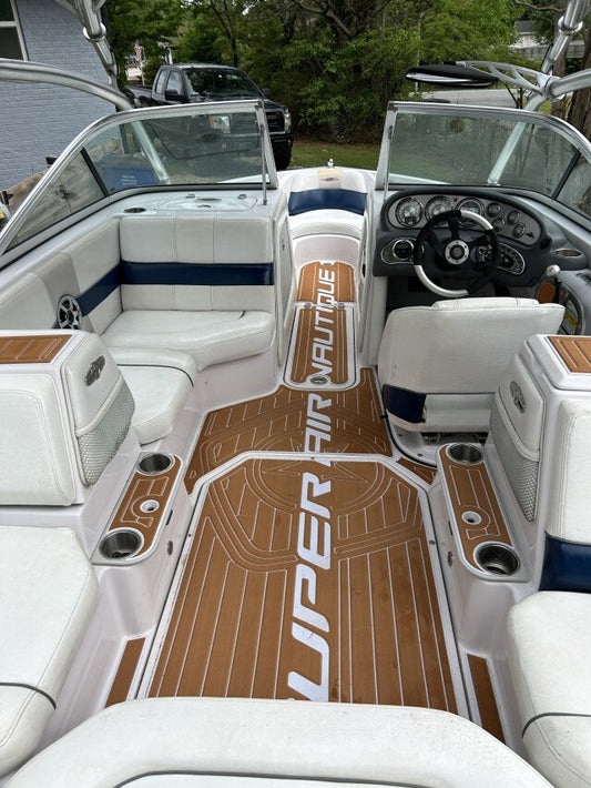 2010 Nautique 220 Super Air Anti-slip Custom mat EVA faux teak marine flooring