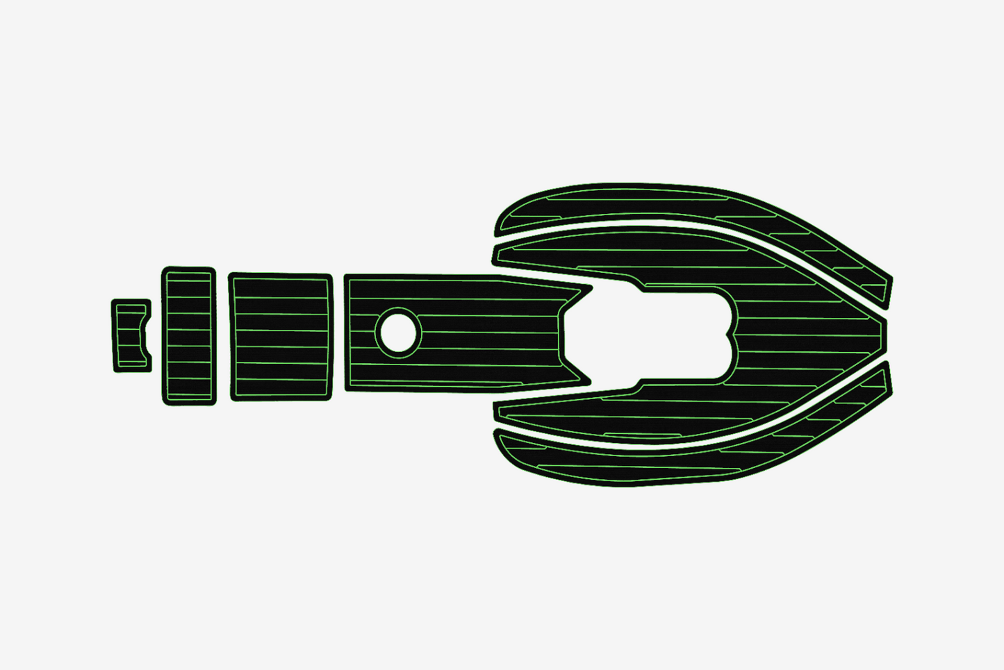 1997-2002 Hunter 340 Cockpit 1/4"6mm EVA Foam carpet marine floor