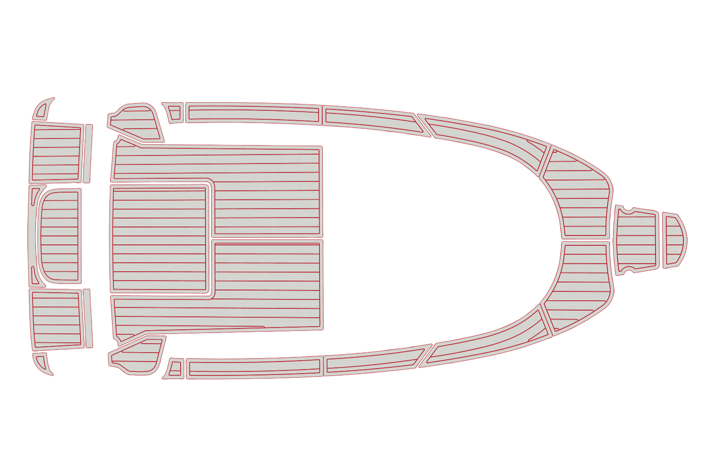 2010 Aquador 21 WAS Cockpit Swim platform bow 1/4"6mm EVA foam faux floor