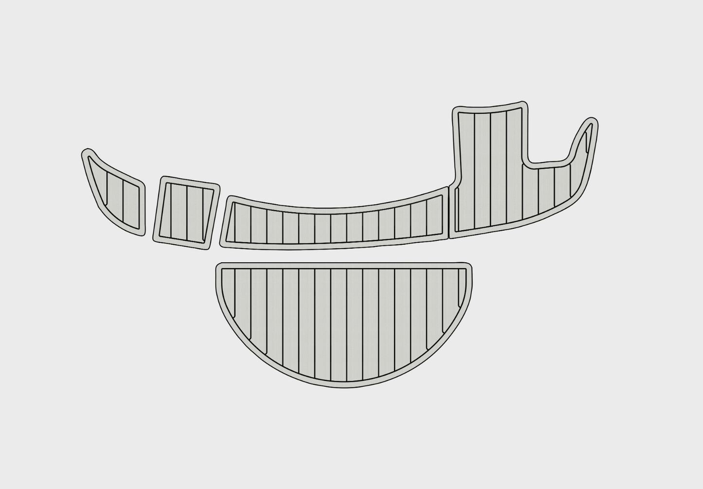 1999-2002 Sea Ray 210 Sundeck Sp Swim platform 1/4" 6mm EVA foam faux mat floor