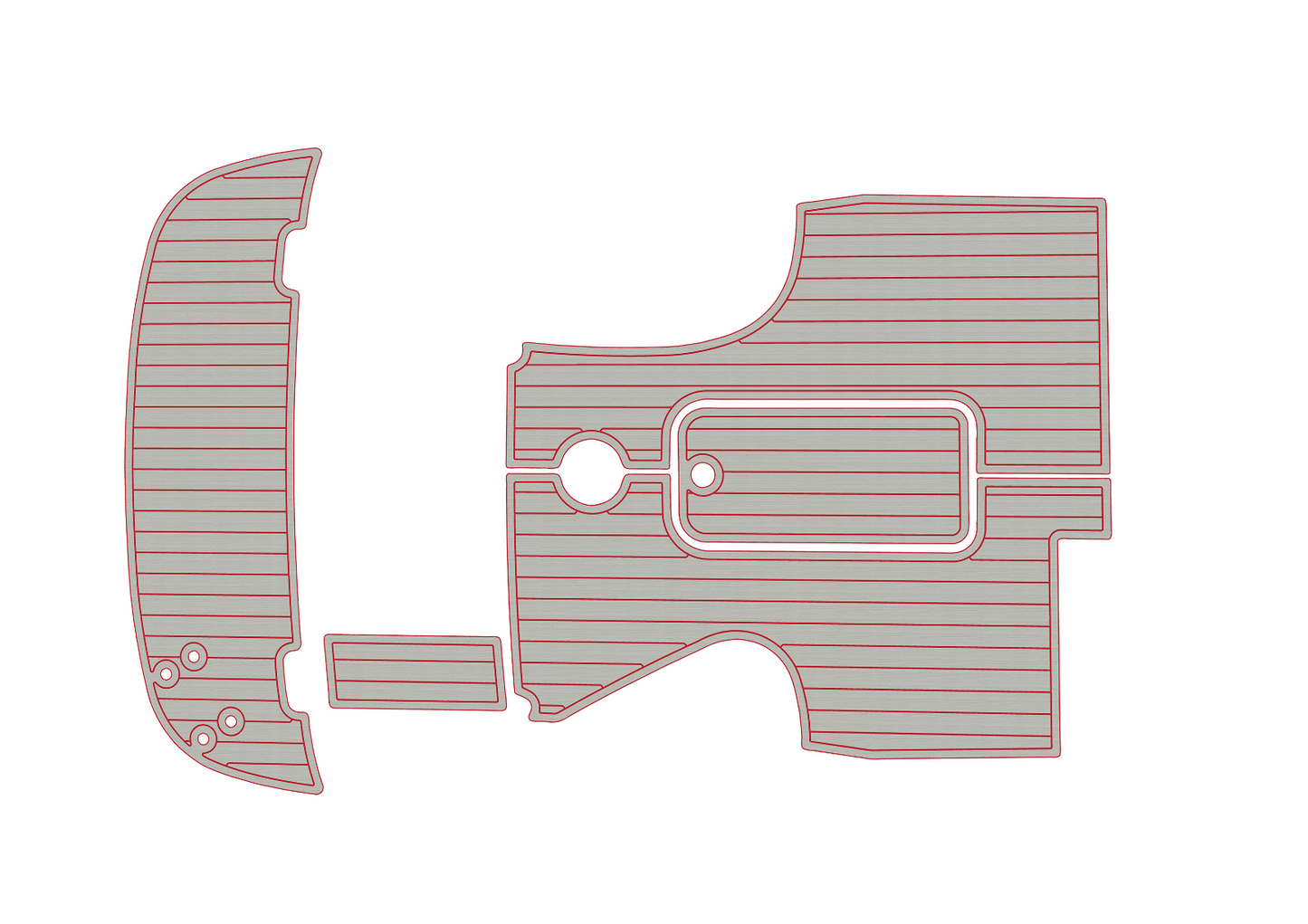 2010-2013 Bayliner 702 Cuddy Anti-slip mat Custom EVA marine deck flooring