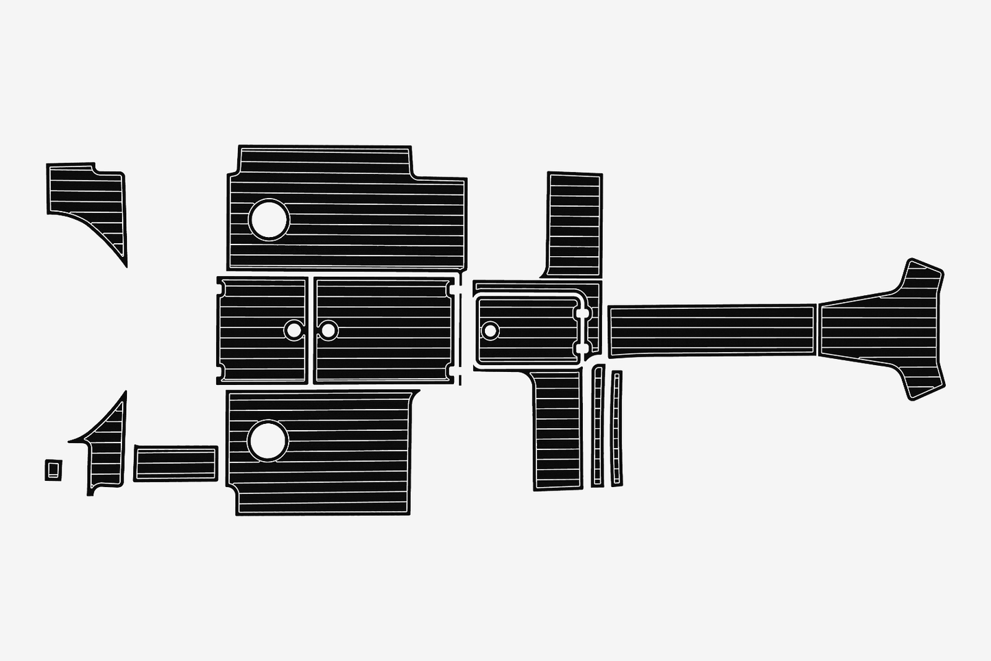 2022-2024 Edgewater 280 CX Cockpit Swim platform 1/4"6mm EVA Foam mat floor