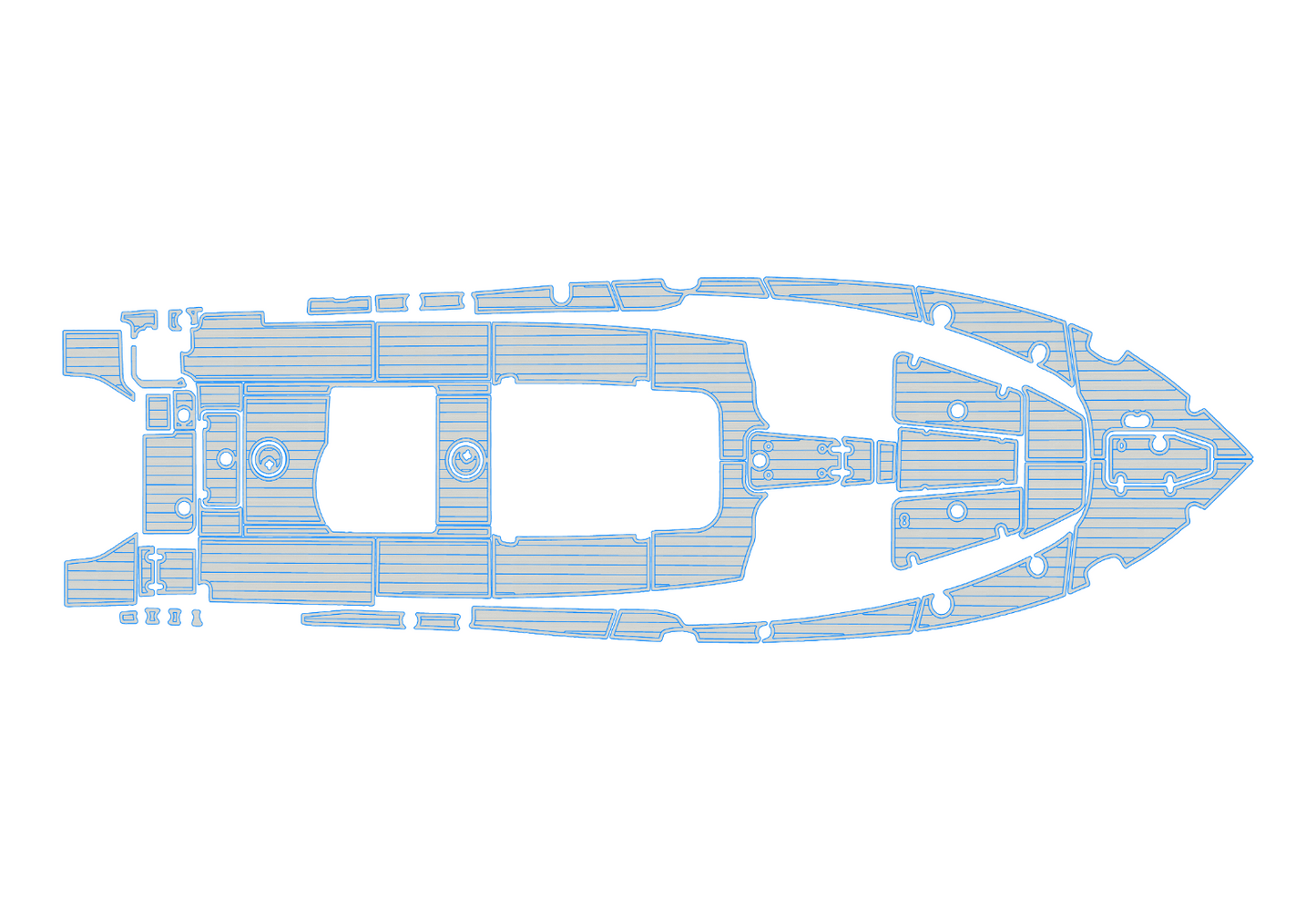 2021-2023 Sea Hunt Game Fish 30 Cockpit Swim platform bow 1/4"6mm EVA Foam floor