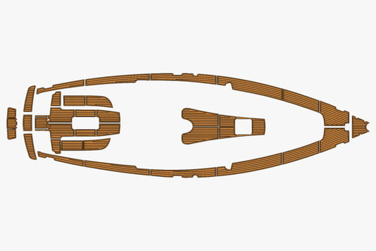 2007 Bavaria 32 Cruiser Anti-slip mat Custom EVA faux teak marine flooring