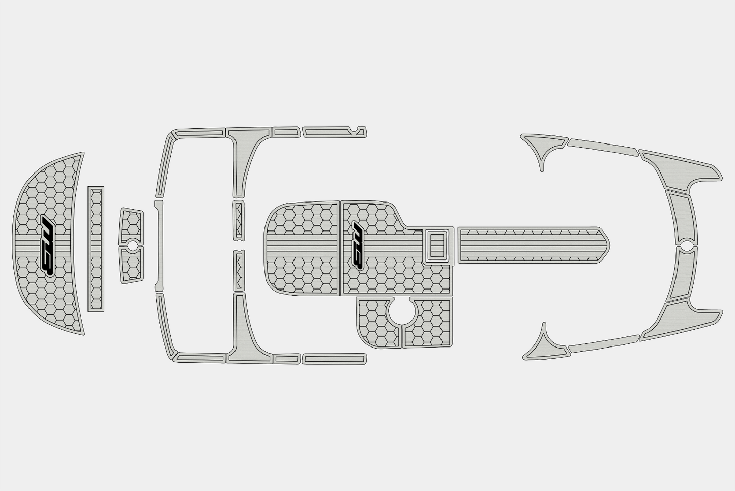 2009-2011 MB Sports B52 F21 Cockpit Swim platform 1/4"6mm EVA Faux foam floor