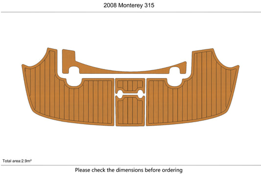 2008 Monterey 315 Marine teak deck EVA Foam Boat flooring