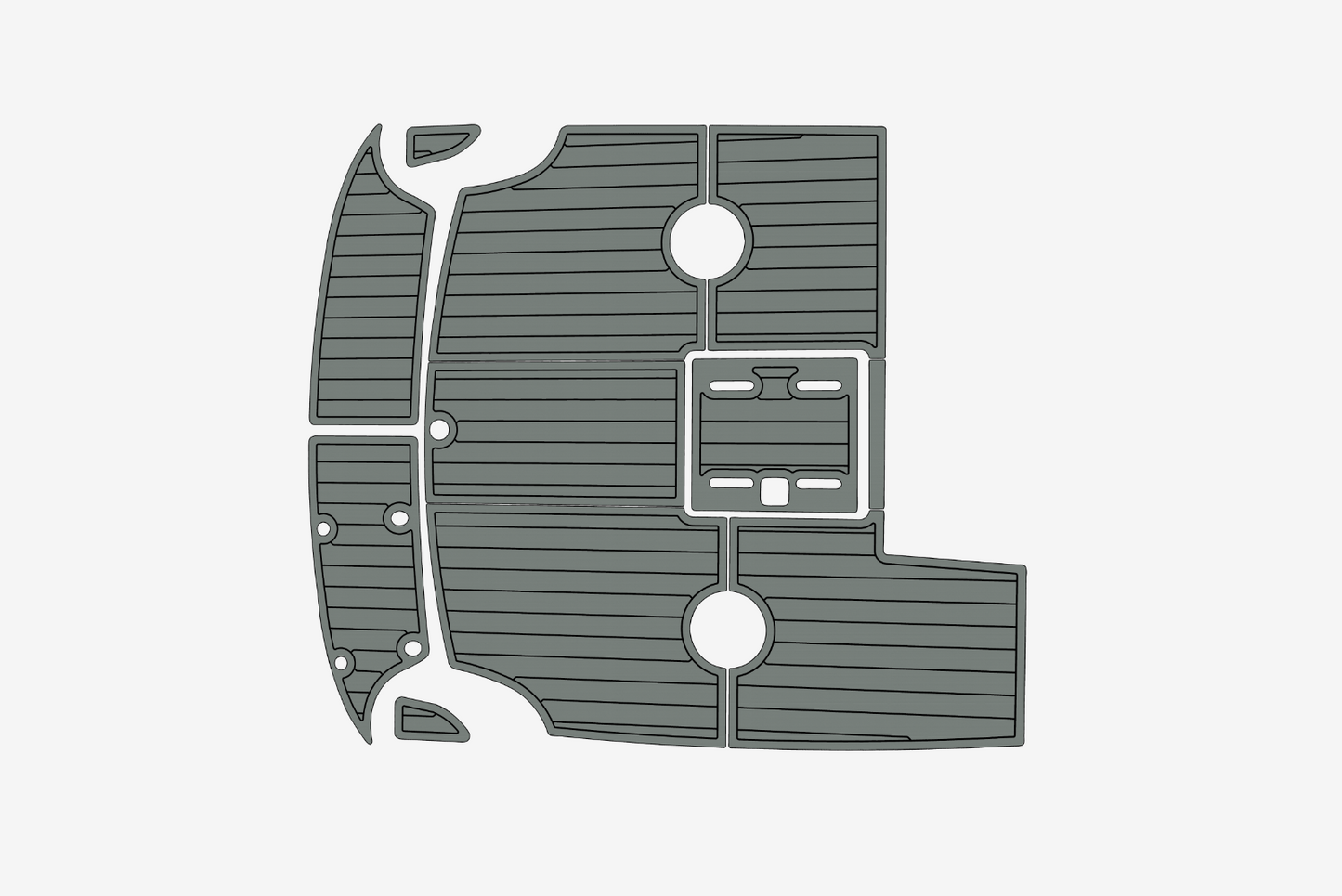 1998-2000 Cobalt 253 Cockpit Swim platform 1/4"6mm EVA Foam carpet marine floor