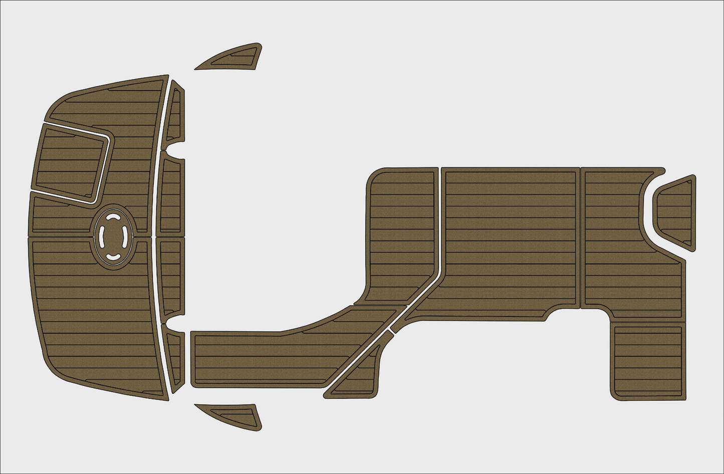 2010-2015 Sea Ray 305 sundancer Cockpit Swim platform 1/4"6mm EVA foam mat floor