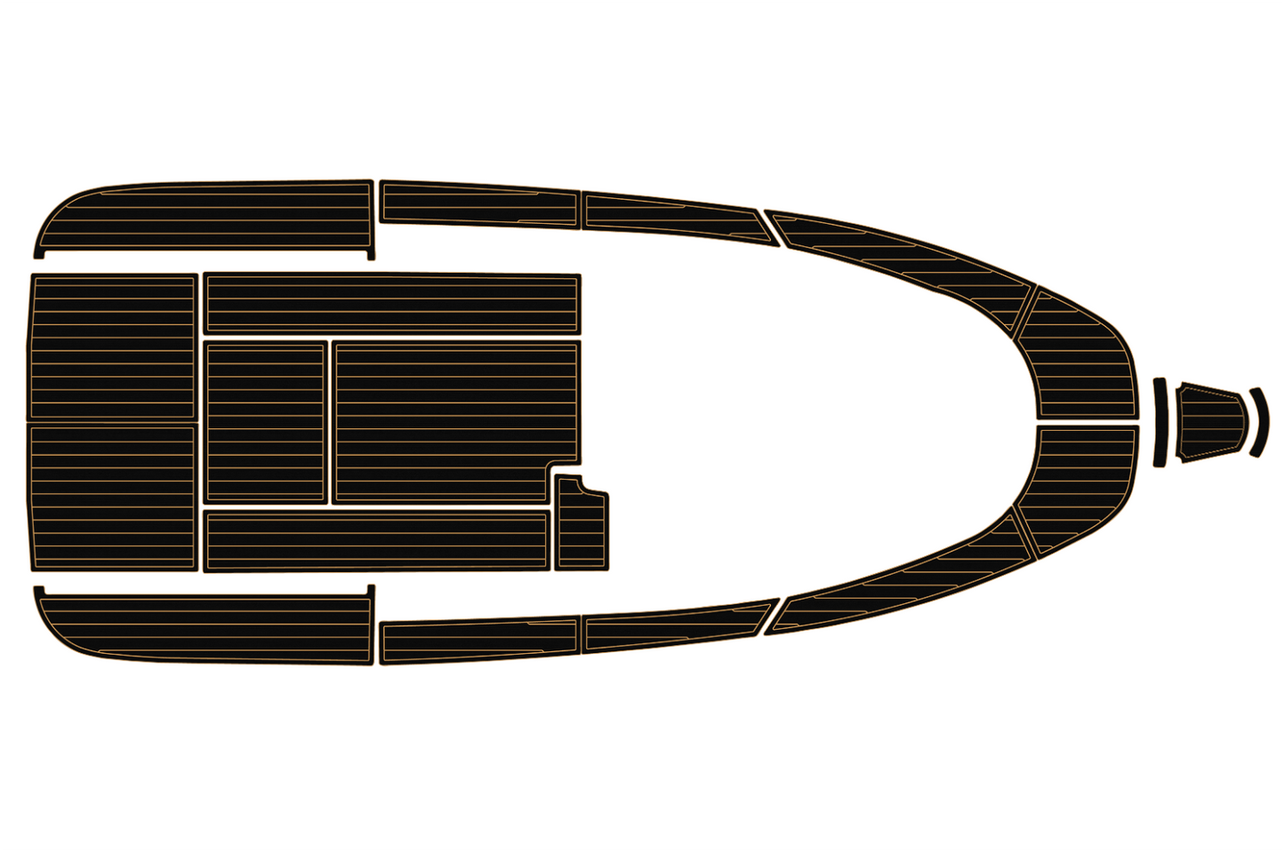 2000-2009 Aquador 25 WA Cockpit Swim platform bow 1/4"6mm EVA foam faux floor
