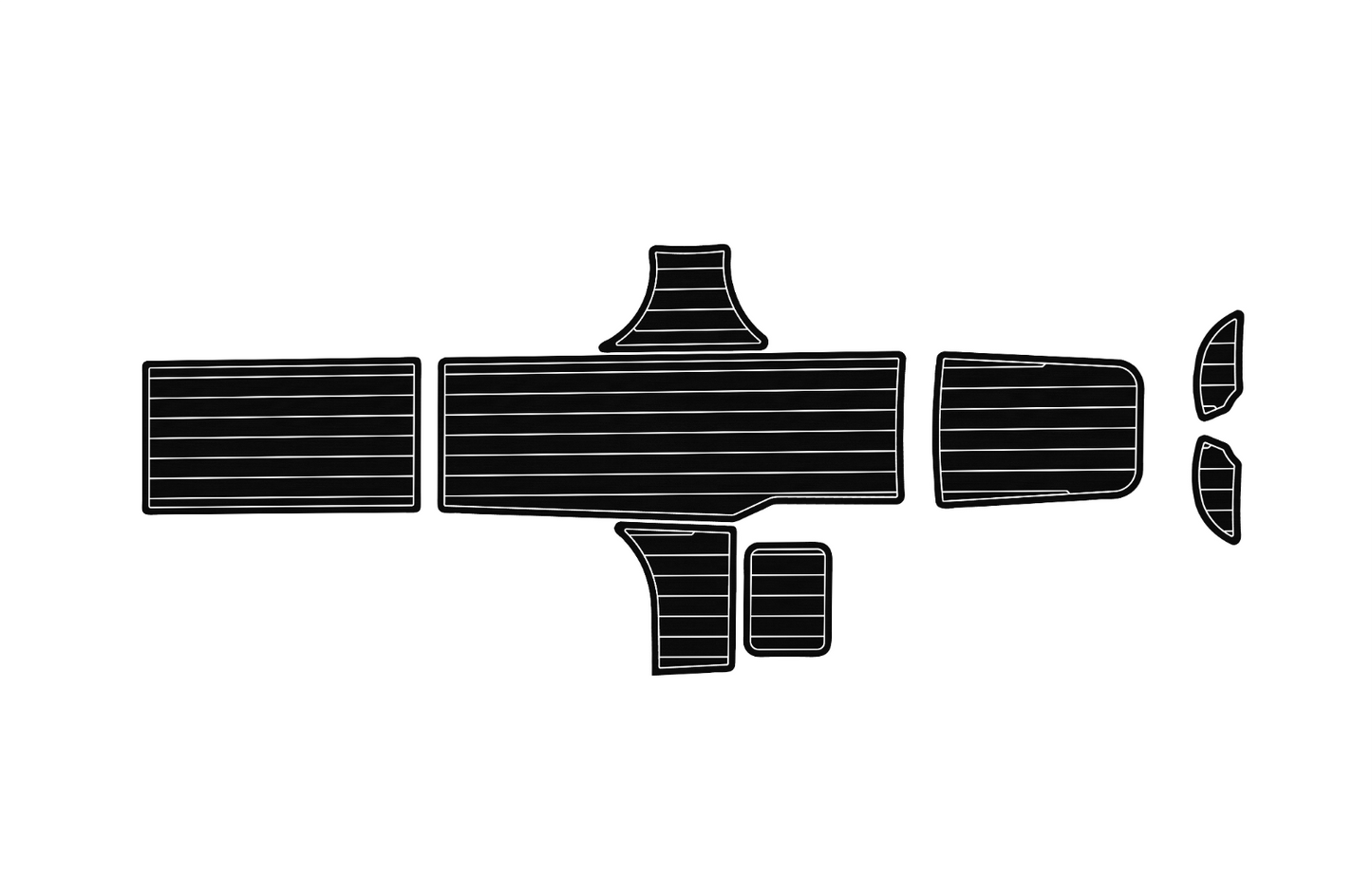 2015-2017 Bayliner Element XL Cockpit swim platform 1/4" 6mm EVA foam floor