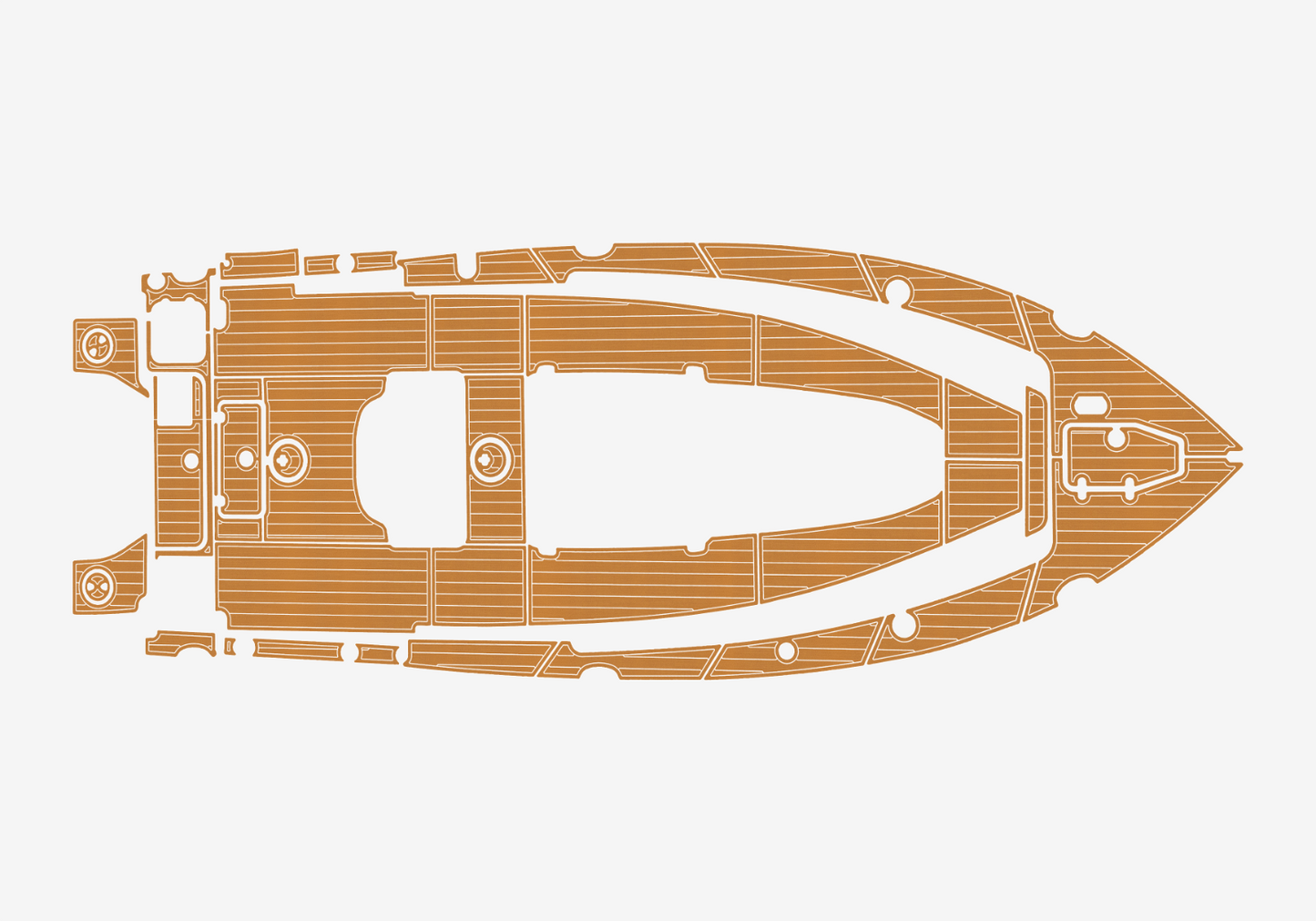 2018-2023 Sea Hunt 27 Game Fish CB Cockpit Swim platform 1/4"6mm EVA Foam floor