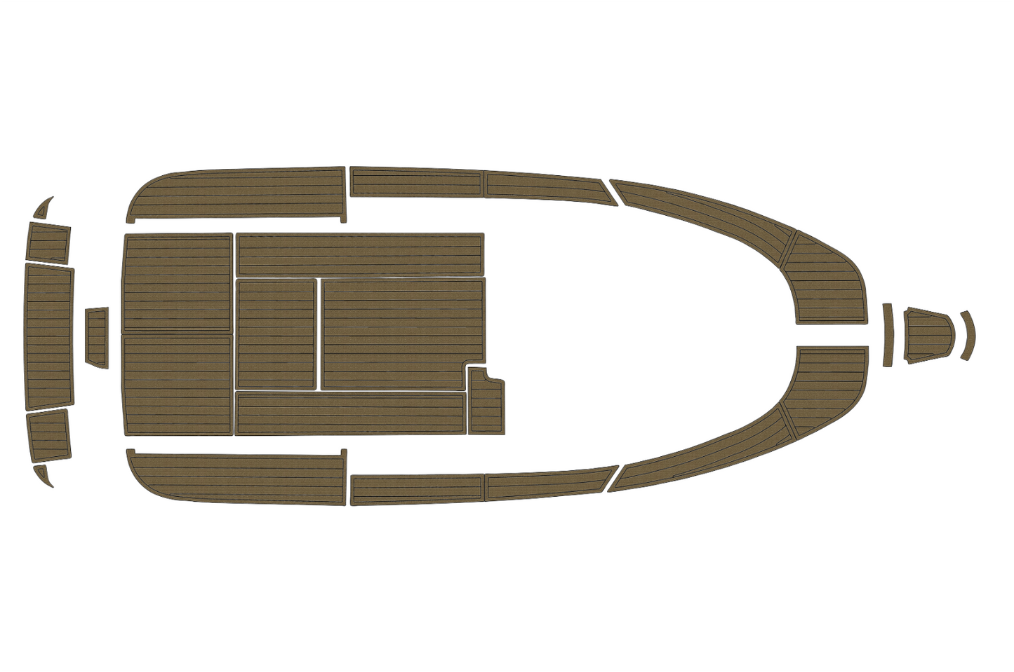 2007-2009 Aquador 25 WAE Cockpit Swim platform bow 1/4"6mm EVA foam faux floor