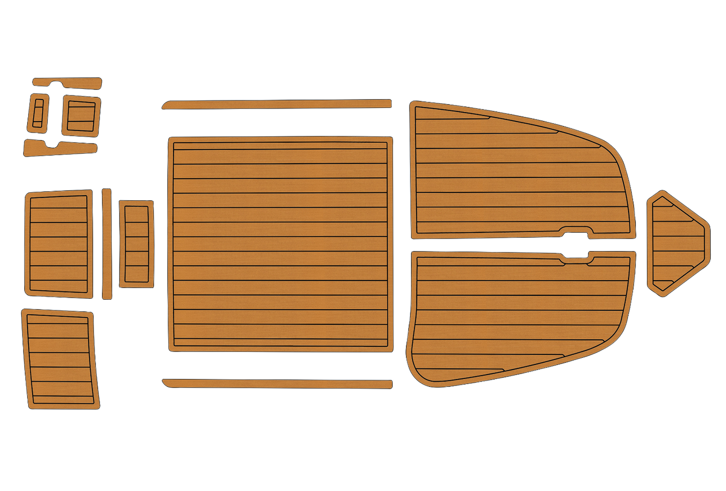 2001-2008 Bella 655 Marine teak deck EVA Foam Boat fuax foam mat flooring