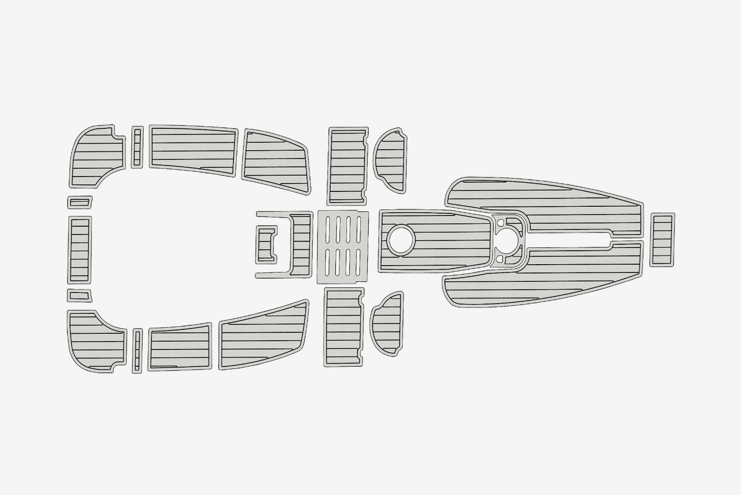 2004-2009 Hunter 36 Cockpit 1/4"6mm EVA Foam mat faux floor